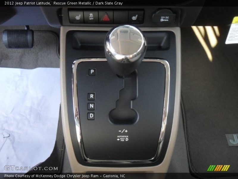  2012 Patriot Latitude CVT II Automatic Shifter