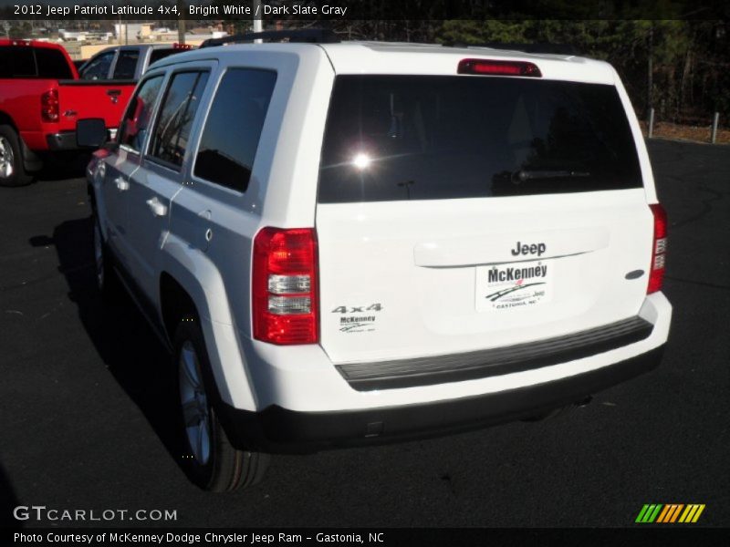 Bright White / Dark Slate Gray 2012 Jeep Patriot Latitude 4x4