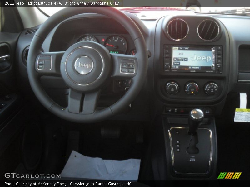 Bright White / Dark Slate Gray 2012 Jeep Patriot Latitude 4x4