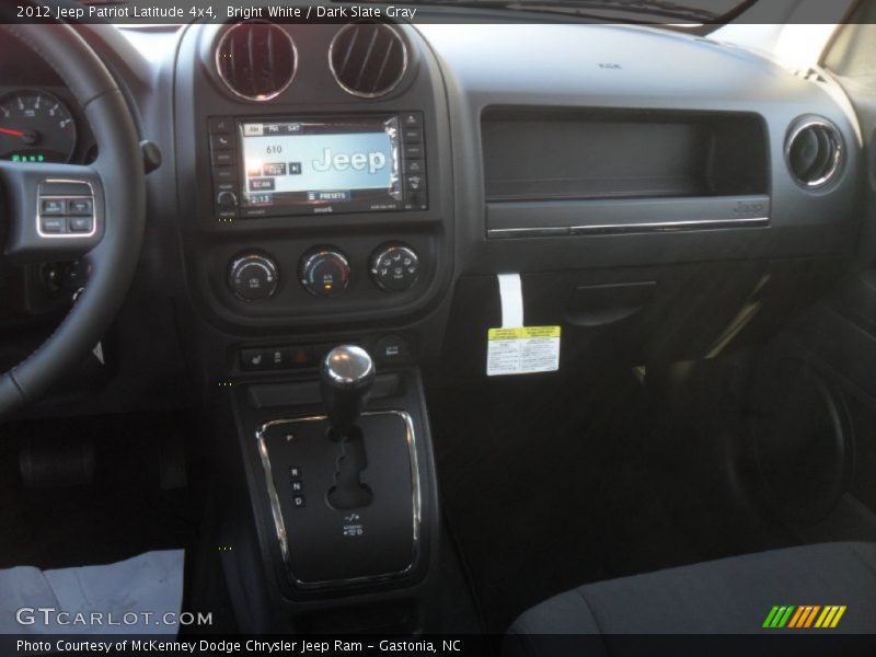 Bright White / Dark Slate Gray 2012 Jeep Patriot Latitude 4x4