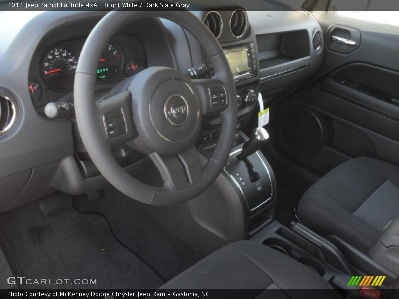Bright White / Dark Slate Gray 2012 Jeep Patriot Latitude 4x4