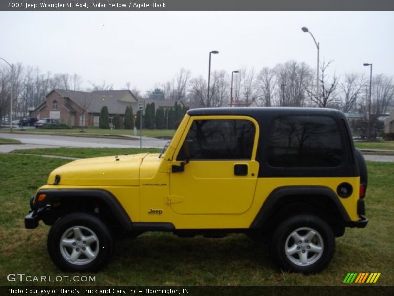 Solar Yellow / Agate Black 2002 Jeep Wrangler SE 4x4