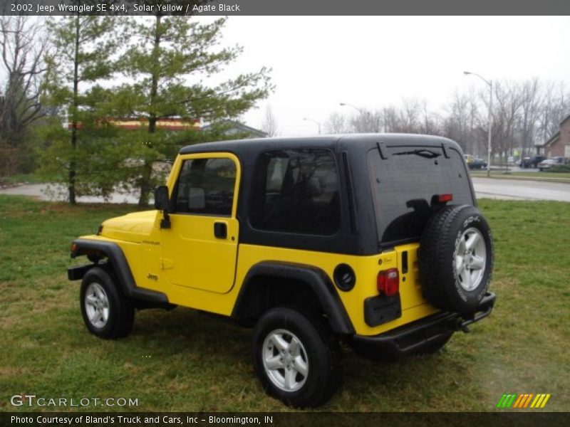 Solar Yellow / Agate Black 2002 Jeep Wrangler SE 4x4