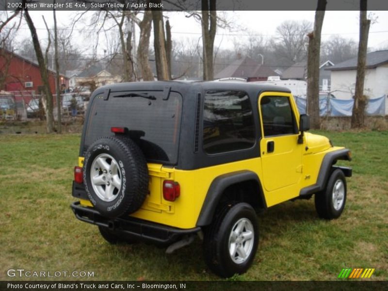 Solar Yellow / Agate Black 2002 Jeep Wrangler SE 4x4