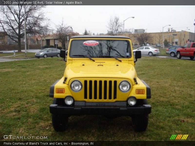 Solar Yellow / Agate Black 2002 Jeep Wrangler SE 4x4
