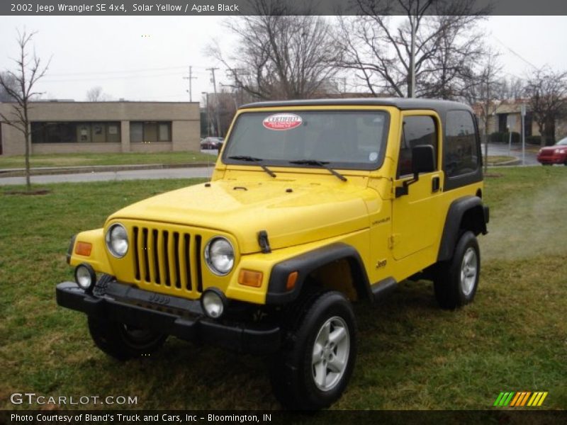 Solar Yellow / Agate Black 2002 Jeep Wrangler SE 4x4