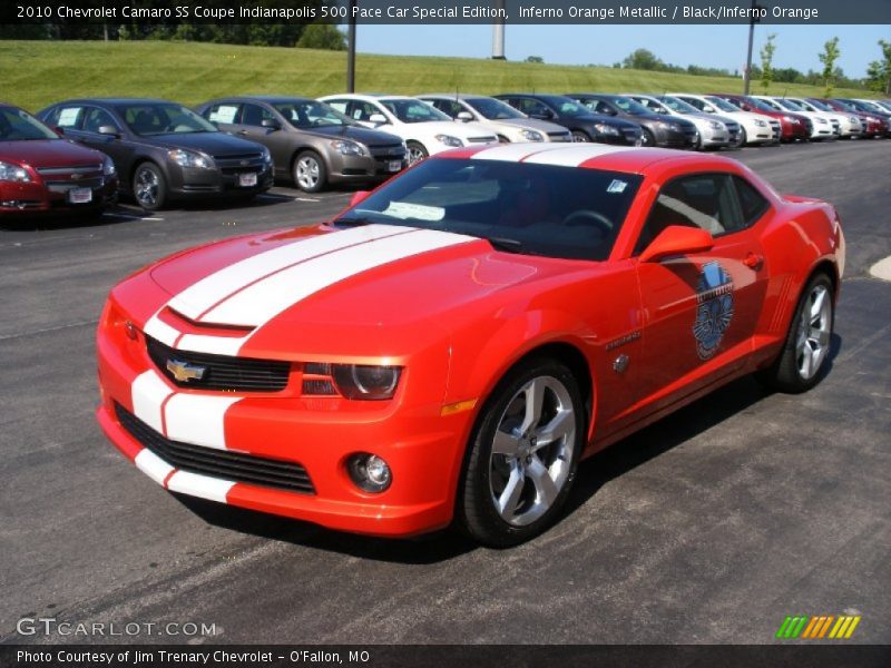 Front 3/4 View of 2010 Camaro SS Coupe Indianapolis 500 Pace Car Special Edition