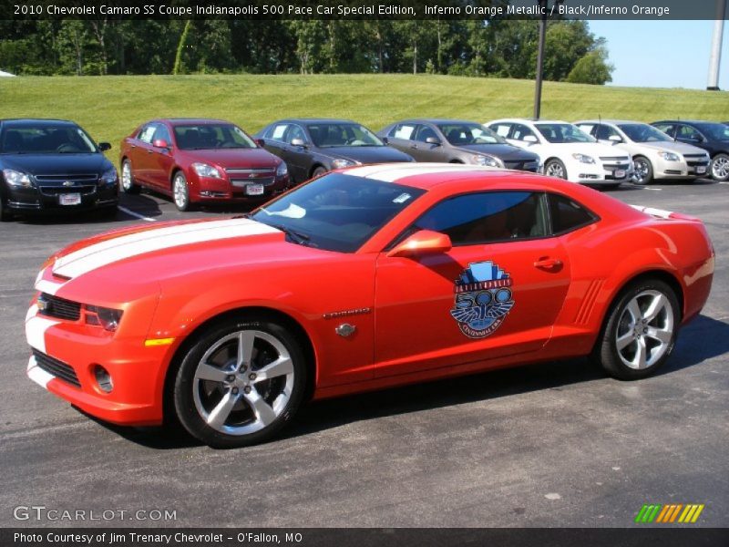 Inferno Orange Metallic / Black/Inferno Orange 2010 Chevrolet Camaro SS Coupe Indianapolis 500 Pace Car Special Edition