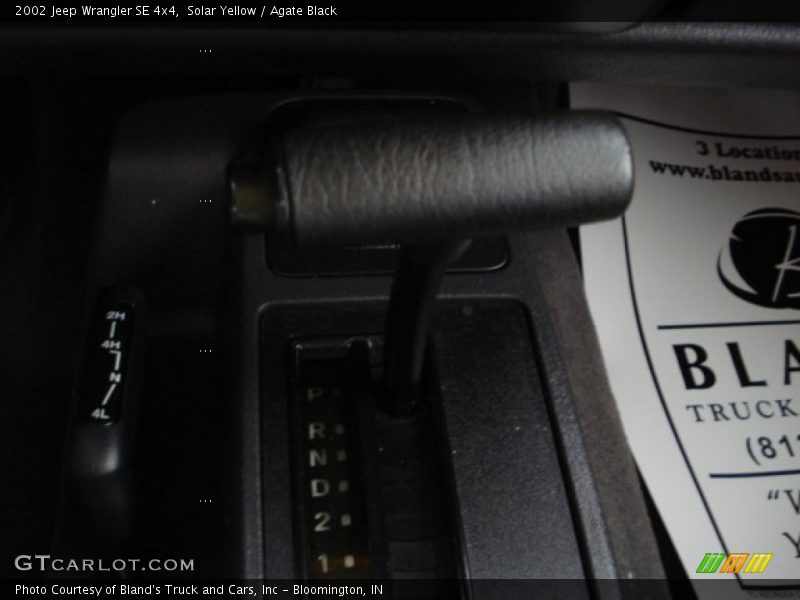 Solar Yellow / Agate Black 2002 Jeep Wrangler SE 4x4