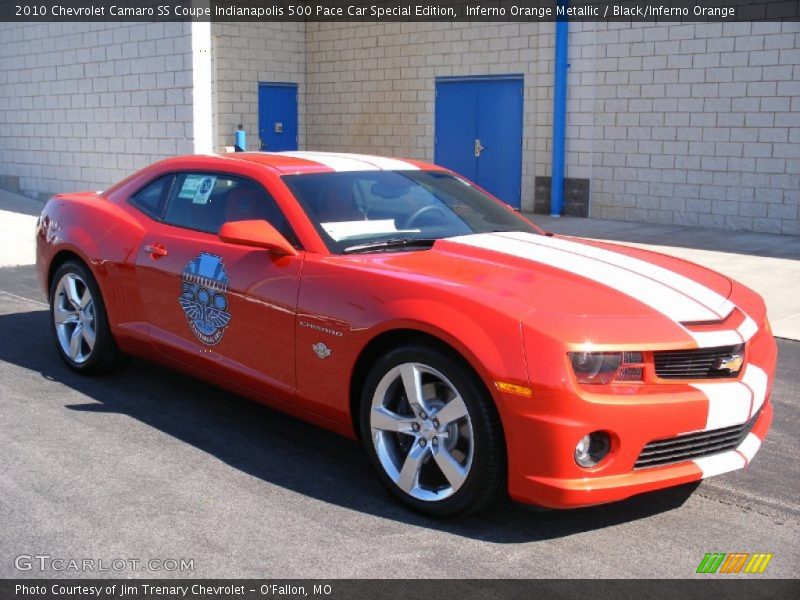 Inferno Orange Metallic / Black/Inferno Orange 2010 Chevrolet Camaro SS Coupe Indianapolis 500 Pace Car Special Edition