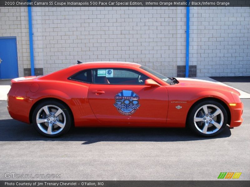 Inferno Orange Metallic / Black/Inferno Orange 2010 Chevrolet Camaro SS Coupe Indianapolis 500 Pace Car Special Edition