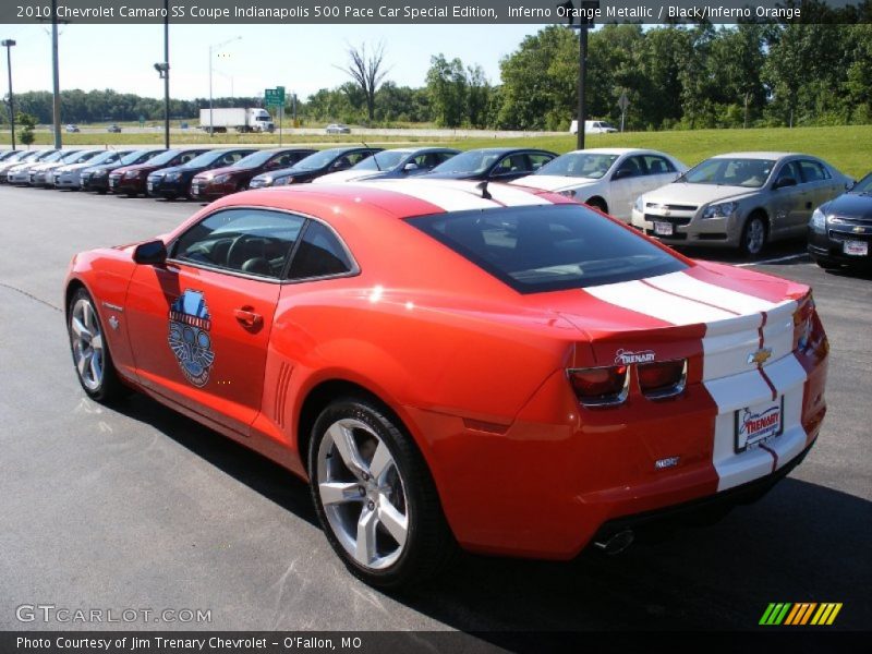 Inferno Orange Metallic / Black/Inferno Orange 2010 Chevrolet Camaro SS Coupe Indianapolis 500 Pace Car Special Edition