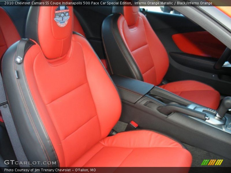 Inferno Orange Metallic / Black/Inferno Orange 2010 Chevrolet Camaro SS Coupe Indianapolis 500 Pace Car Special Edition