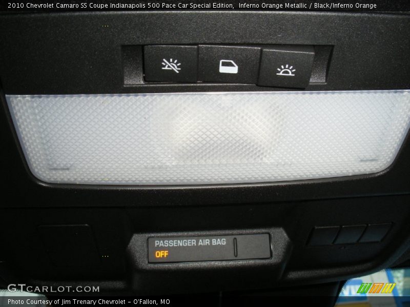 Inferno Orange Metallic / Black/Inferno Orange 2010 Chevrolet Camaro SS Coupe Indianapolis 500 Pace Car Special Edition