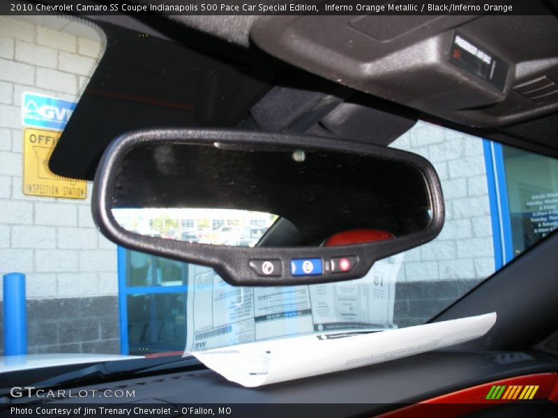 Inferno Orange Metallic / Black/Inferno Orange 2010 Chevrolet Camaro SS Coupe Indianapolis 500 Pace Car Special Edition