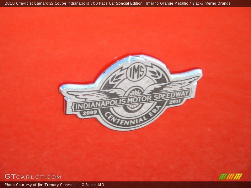  2010 Camaro SS Coupe Indianapolis 500 Pace Car Special Edition Logo