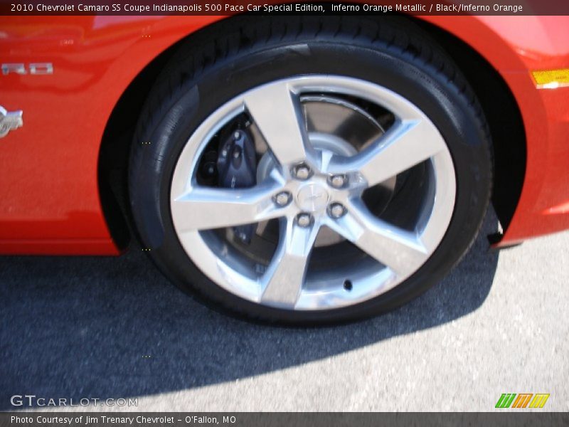 Inferno Orange Metallic / Black/Inferno Orange 2010 Chevrolet Camaro SS Coupe Indianapolis 500 Pace Car Special Edition