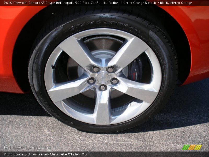 Inferno Orange Metallic / Black/Inferno Orange 2010 Chevrolet Camaro SS Coupe Indianapolis 500 Pace Car Special Edition