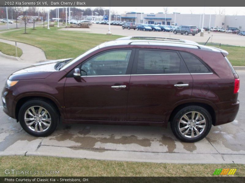Dark Cherry / Black 2012 Kia Sorento SX V6