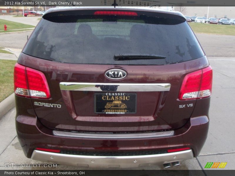 Dark Cherry / Black 2012 Kia Sorento SX V6