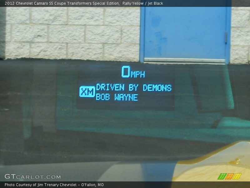 Heads-up display - 2012 Chevrolet Camaro SS Coupe Transformers Special Edition