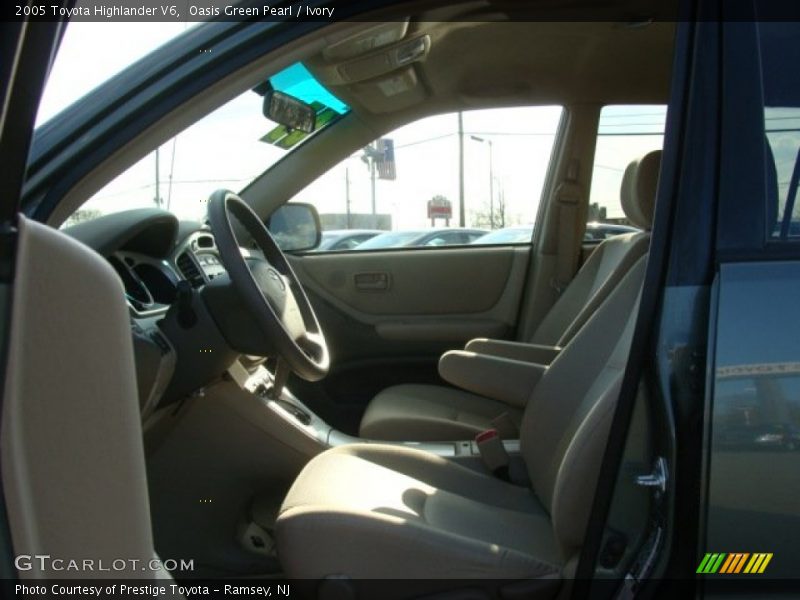 Oasis Green Pearl / Ivory 2005 Toyota Highlander V6