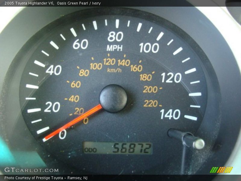Oasis Green Pearl / Ivory 2005 Toyota Highlander V6