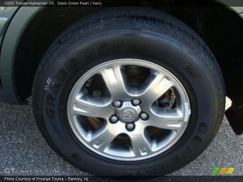 Oasis Green Pearl / Ivory 2005 Toyota Highlander V6