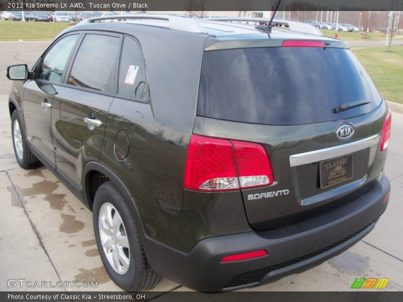 Tuscan Olive / Black 2012 Kia Sorento LX AWD