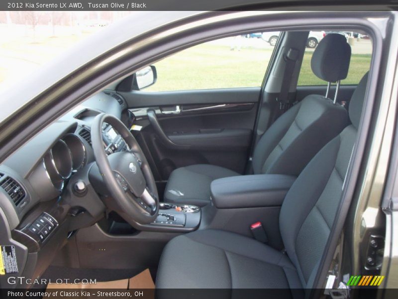  2012 Sorento LX AWD Black Interior