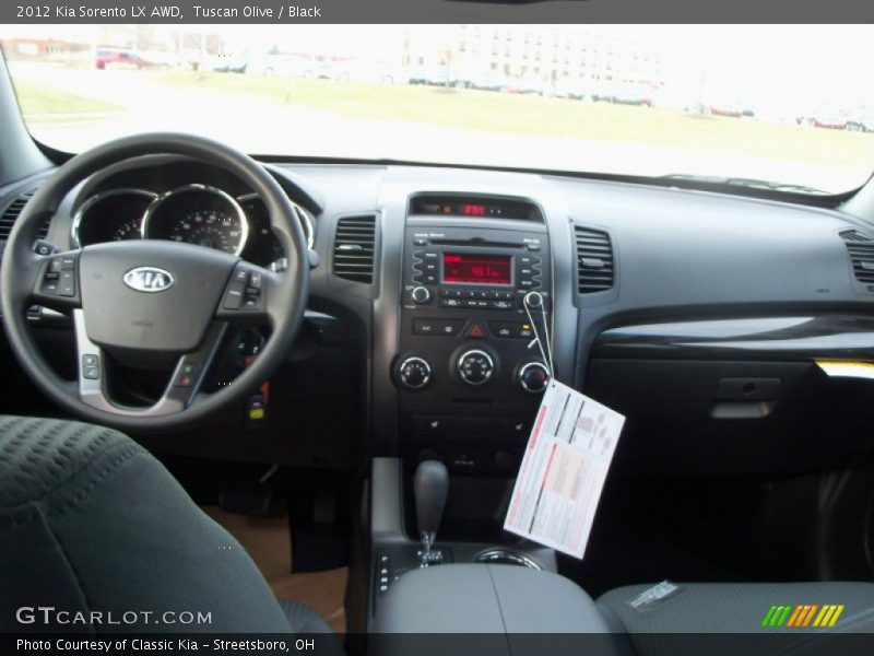 Tuscan Olive / Black 2012 Kia Sorento LX AWD