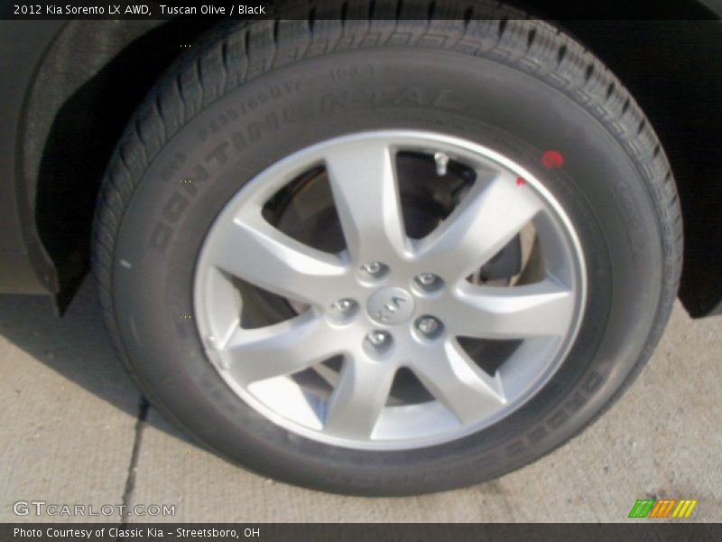 Tuscan Olive / Black 2012 Kia Sorento LX AWD