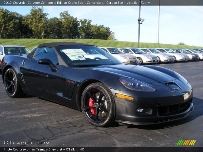 Carbon Flash Metallic / Ebony 2012 Chevrolet Corvette Centennial Edition Grand Sport Convertible