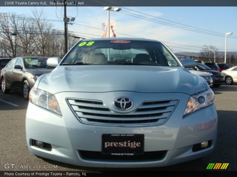 Sky Blue Pearl / Ash 2008 Toyota Camry XLE