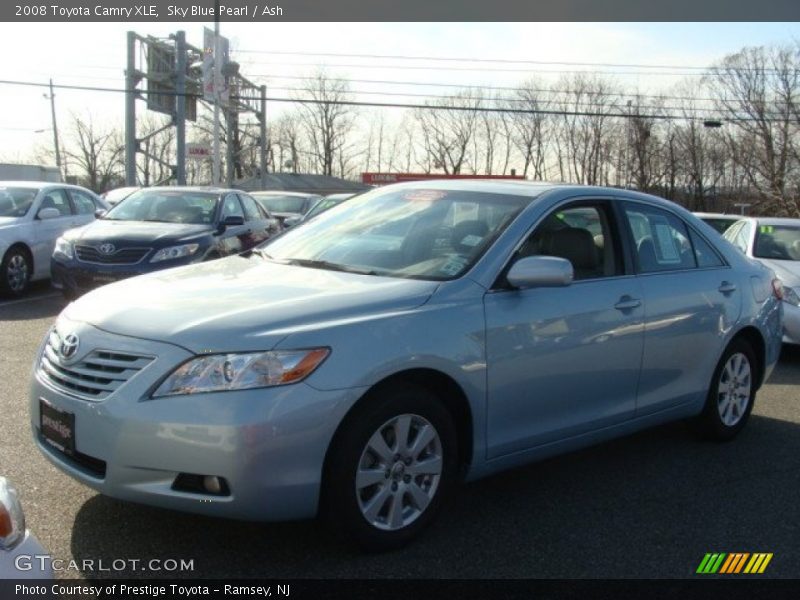 Sky Blue Pearl / Ash 2008 Toyota Camry XLE