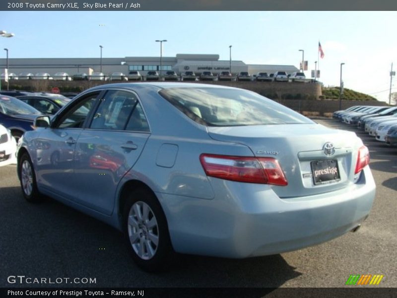Sky Blue Pearl / Ash 2008 Toyota Camry XLE
