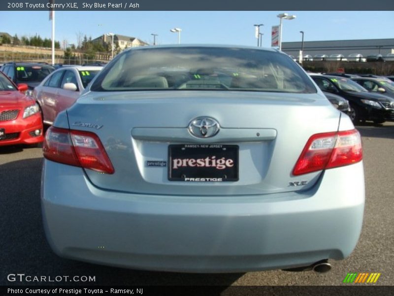 Sky Blue Pearl / Ash 2008 Toyota Camry XLE