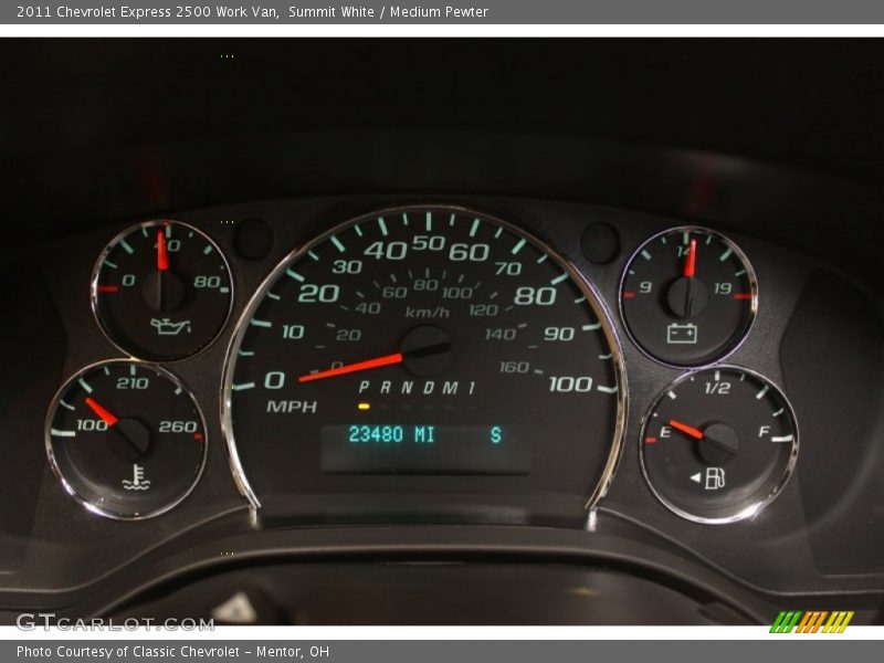  2011 Express 2500 Work Van 2500 Work Van Gauges