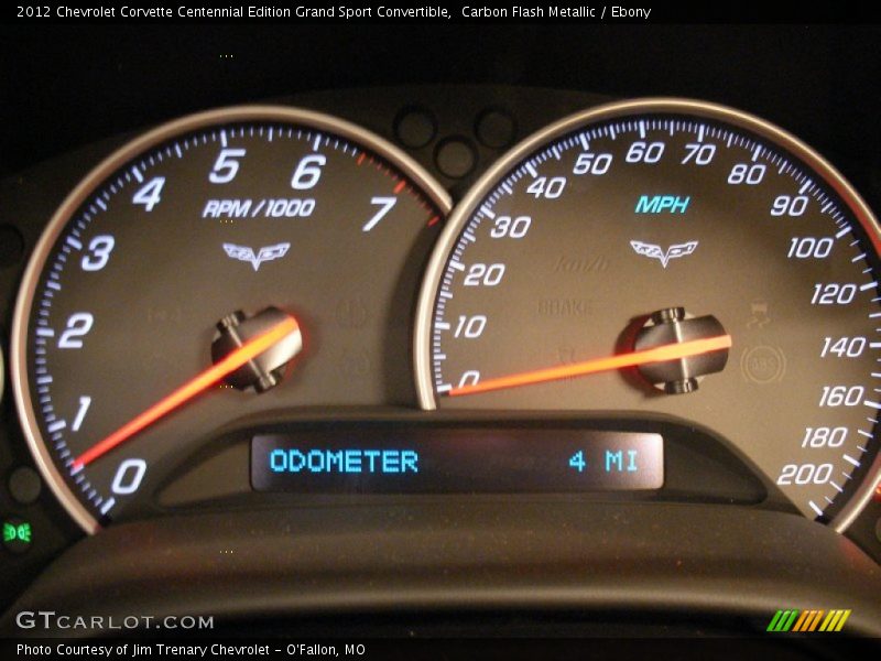  2012 Corvette Centennial Edition Grand Sport Convertible Centennial Edition Grand Sport Convertible Gauges
