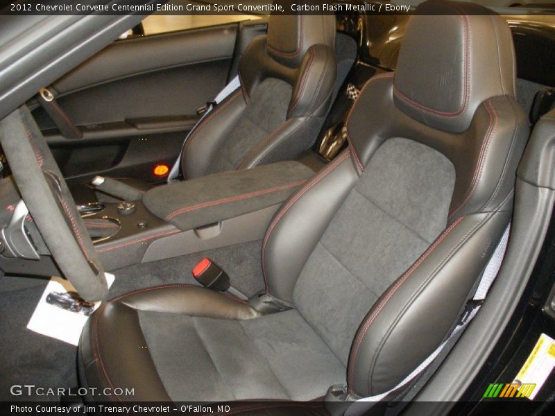  2012 Corvette Centennial Edition Grand Sport Convertible Ebony Interior