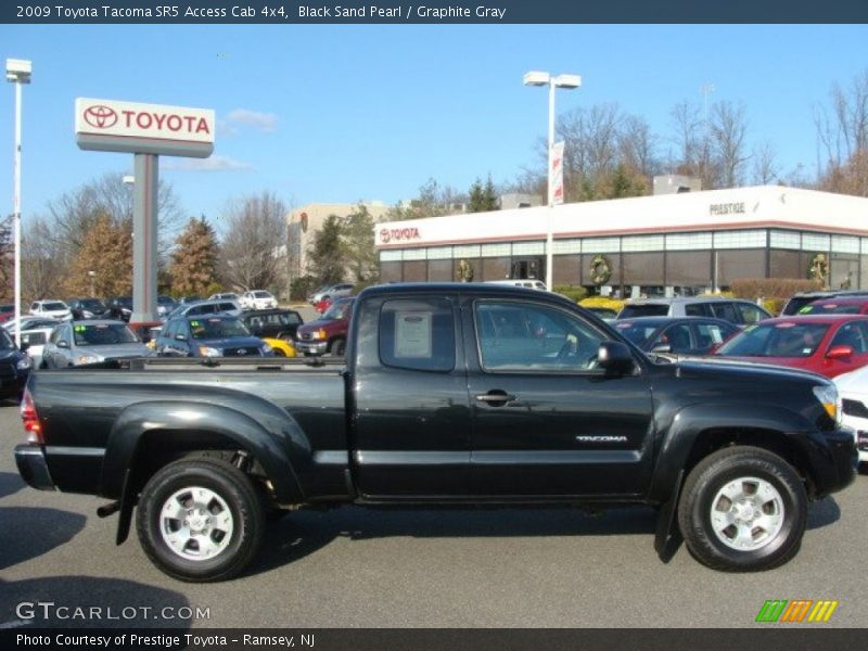 Black Sand Pearl / Graphite Gray 2009 Toyota Tacoma SR5 Access Cab 4x4