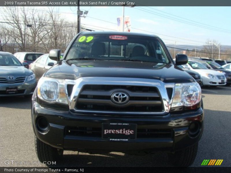 Black Sand Pearl / Graphite Gray 2009 Toyota Tacoma SR5 Access Cab 4x4
