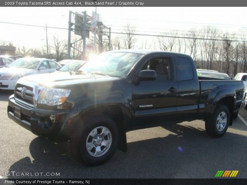 Black Sand Pearl / Graphite Gray 2009 Toyota Tacoma SR5 Access Cab 4x4