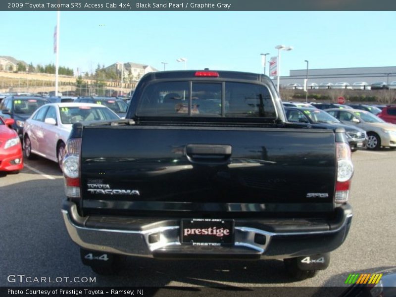 Black Sand Pearl / Graphite Gray 2009 Toyota Tacoma SR5 Access Cab 4x4