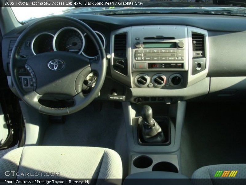 Black Sand Pearl / Graphite Gray 2009 Toyota Tacoma SR5 Access Cab 4x4
