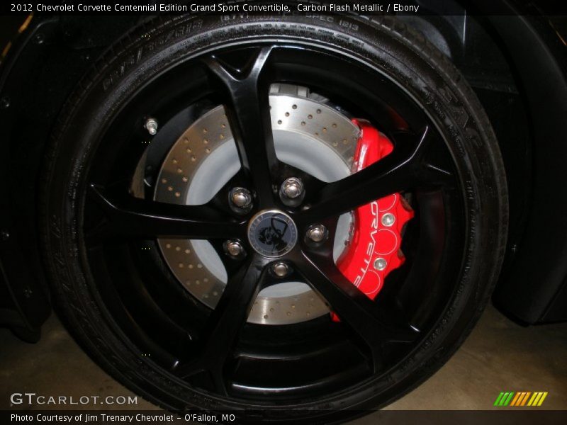  2012 Corvette Centennial Edition Grand Sport Convertible Wheel