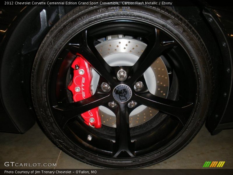  2012 Corvette Centennial Edition Grand Sport Convertible Wheel