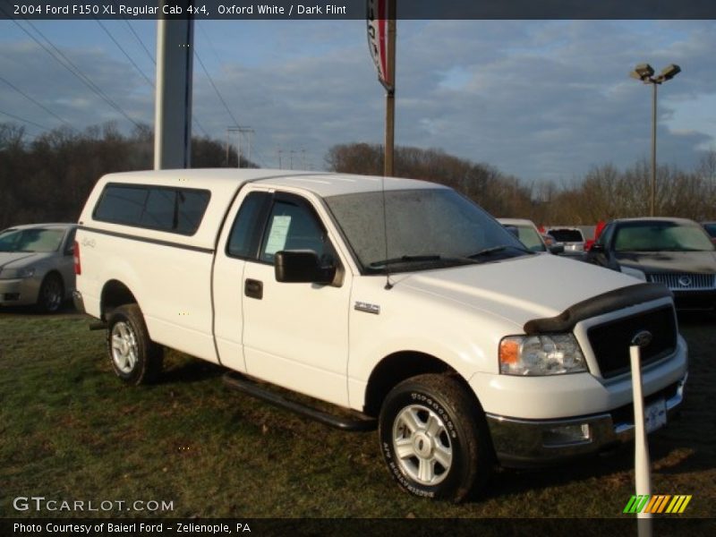 Oxford White / Dark Flint 2004 Ford F150 XL Regular Cab 4x4
