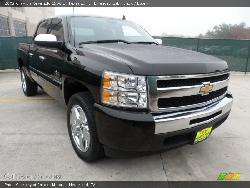 Black / Ebony 2009 Chevrolet Silverado 1500 LT Texas Edition Extended Cab