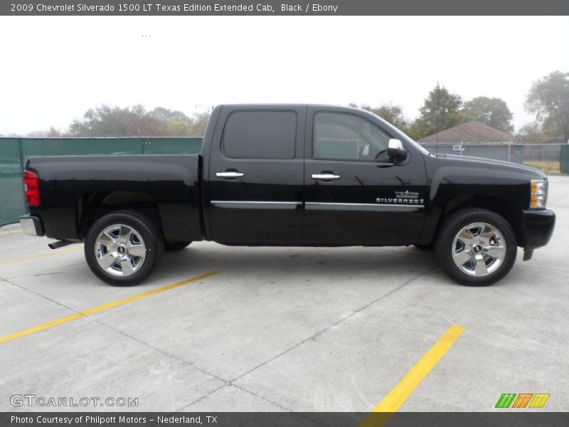 Black / Ebony 2009 Chevrolet Silverado 1500 LT Texas Edition Extended Cab